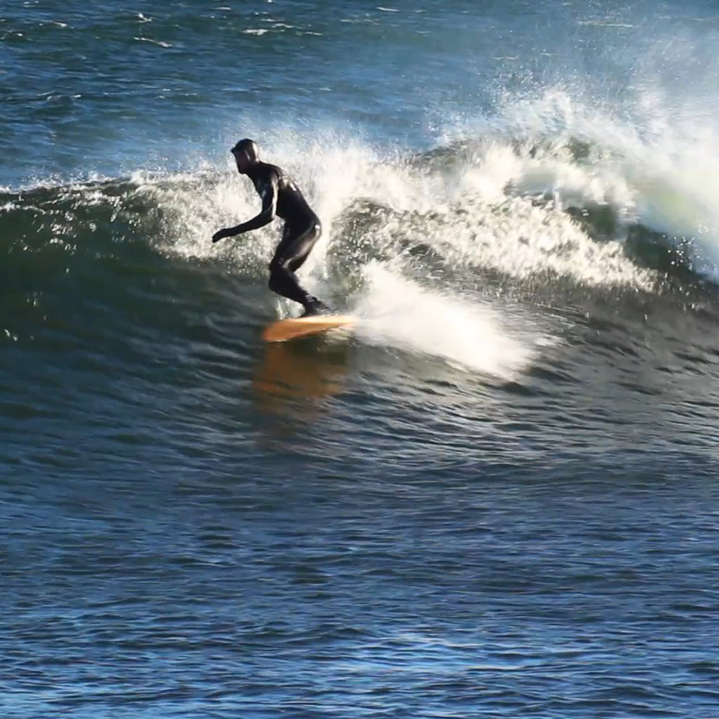 Cold water surfing, on Bornholm