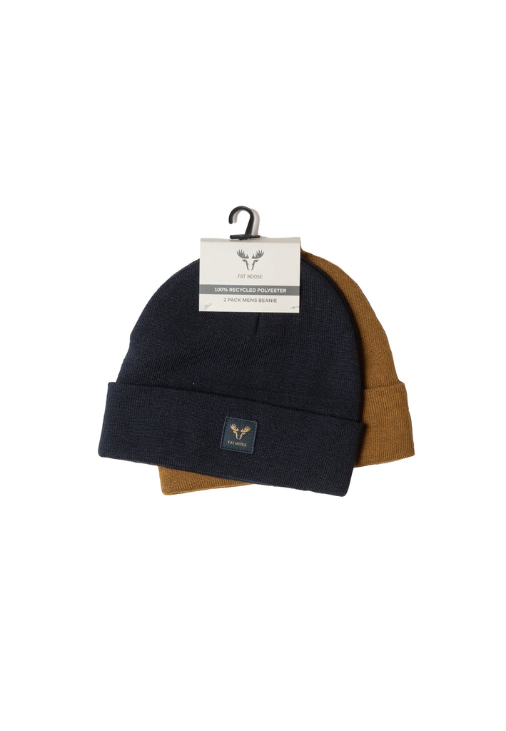 Fat Moose BASE 2-PACK BEANIE Accessories Dark navy/Bronze