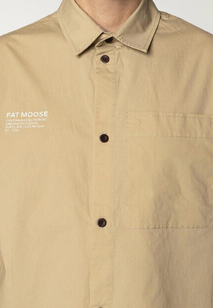 Fat Moose EVAN S/S SHIRT Shirts S/S Khaki