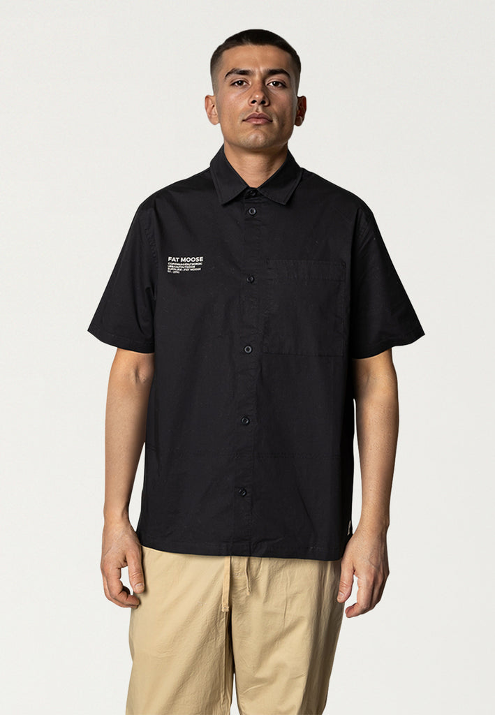 Fat Moose EVAN S/S SHIRT Shirts S/S Black