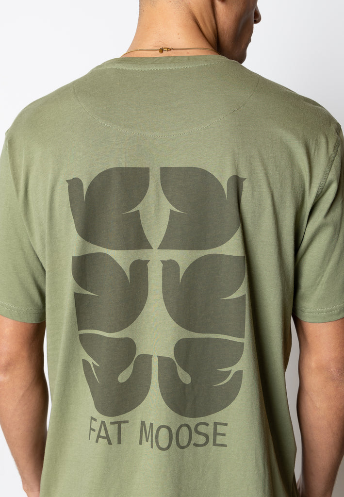 Fat Moose FAITH COTTON T-SHIRT T-shirts S/S Dusty Green