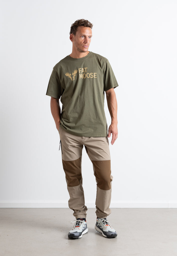 Fat Moose FAT MOOSE LOGO T-SHIRT T-shirts S/S Army