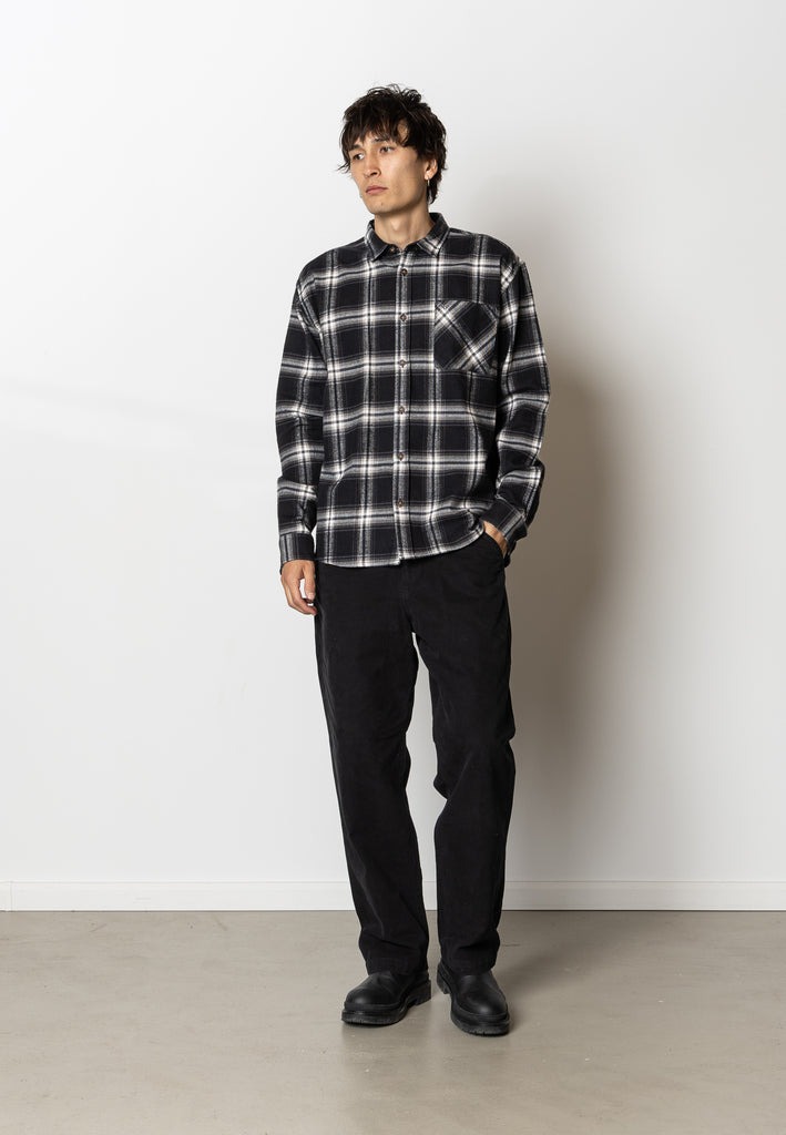 Fat Moose FOREST FLANNEL SHIRT Shirts L/S Black Check