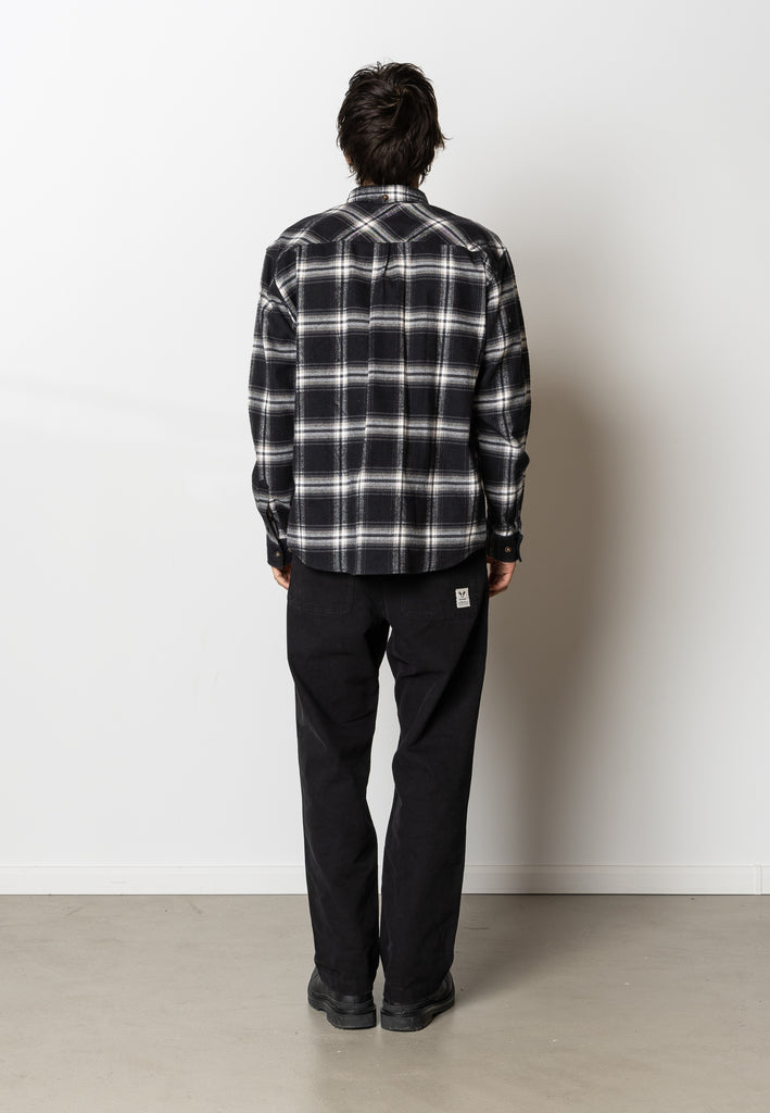 Fat Moose FOREST FLANNEL SHIRT Shirts L/S Black Check