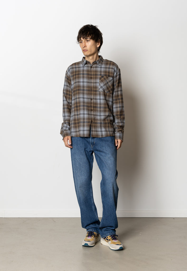 Fat Moose FOREST FLANNEL SHIRT Shirts L/S Dark khaki check