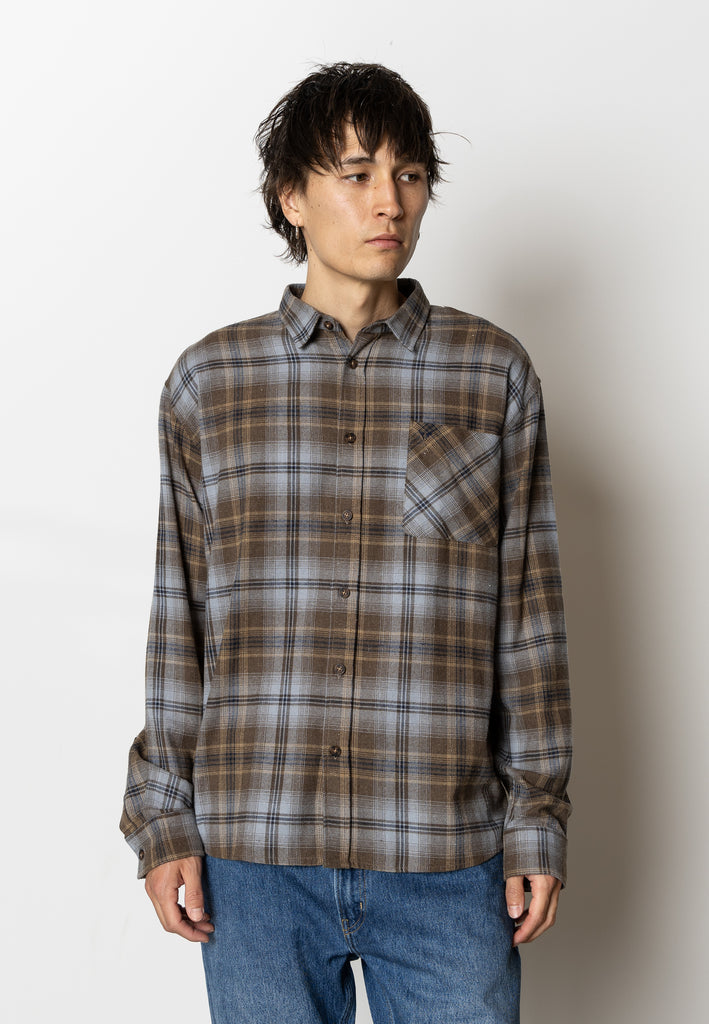 Fat Moose FOREST FLANNEL SHIRT Shirts L/S Dark khaki check