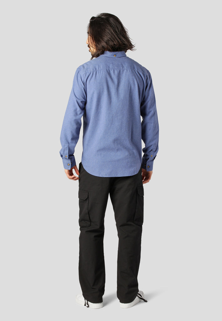 Fat Moose GLENN FLANNEL SHIRT Shirts L/S Blue