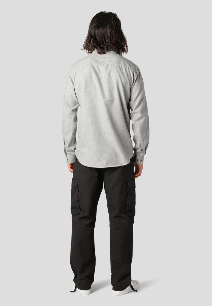 Fat Moose GLENN FLANNEL SHIRT Shirts L/S Light Grey