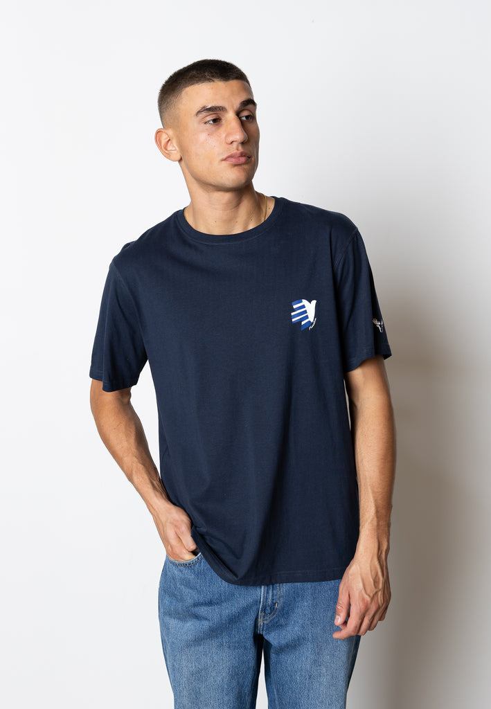 Fat Moose GUS COTTON T-SHIRT T-shirts S/S Navy