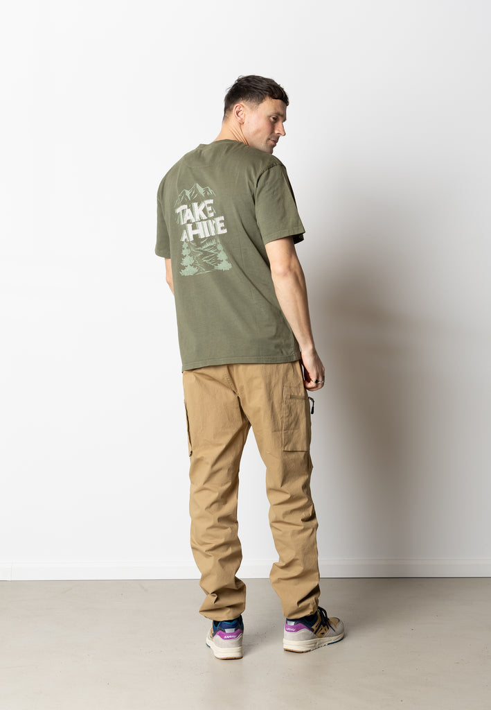 Fat Moose HIKE T-SHIRT T-shirts S/S Army