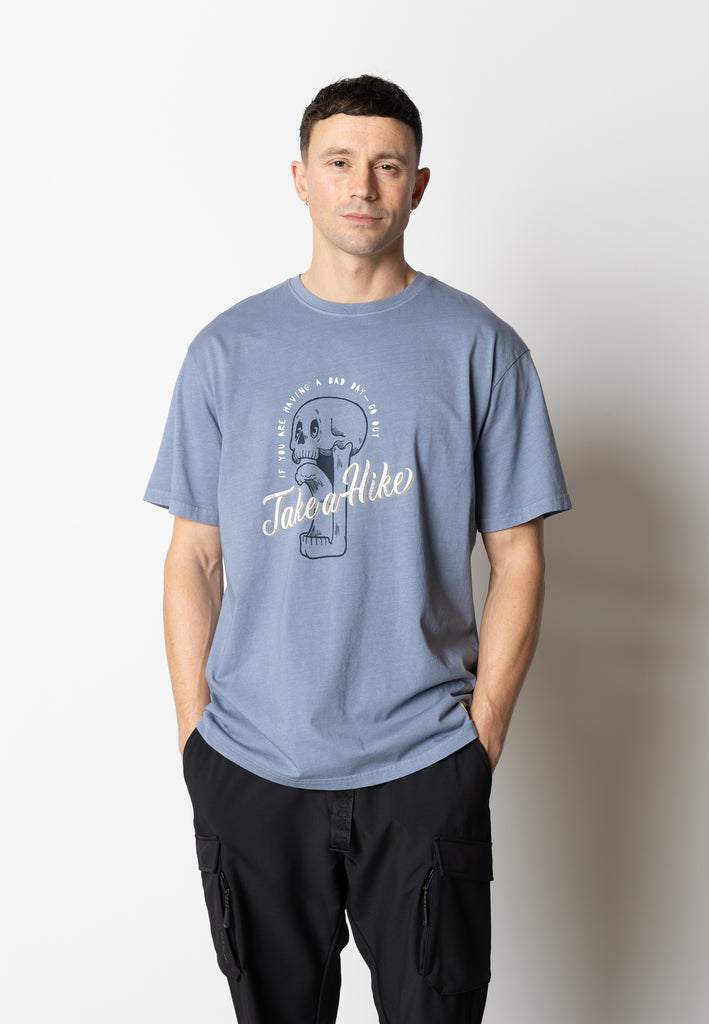Fat Moose HIKE T-SHIRT T-shirts S/S Dusty Blue