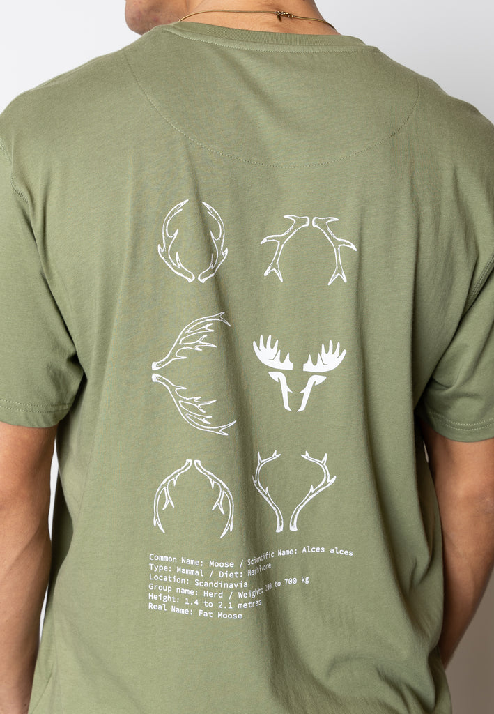 Fat Moose IAN COTTON T-SHIRT T-shirts S/S Dusty Green