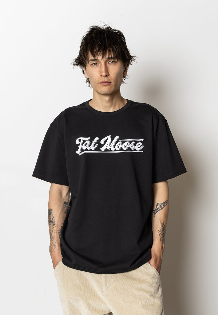 Fat Moose LANE PRINTED T-SHIRT T-shirts S/S Black