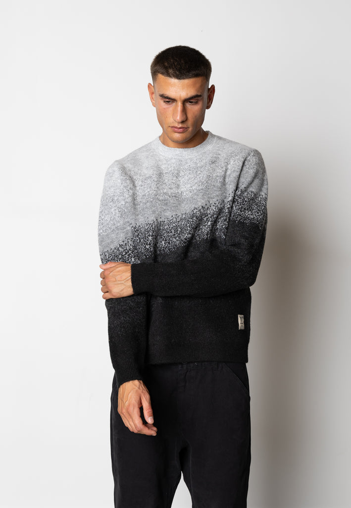 Fat Moose MOUNTAIN KNITTED JUMPER Knit Black / Dark Grey