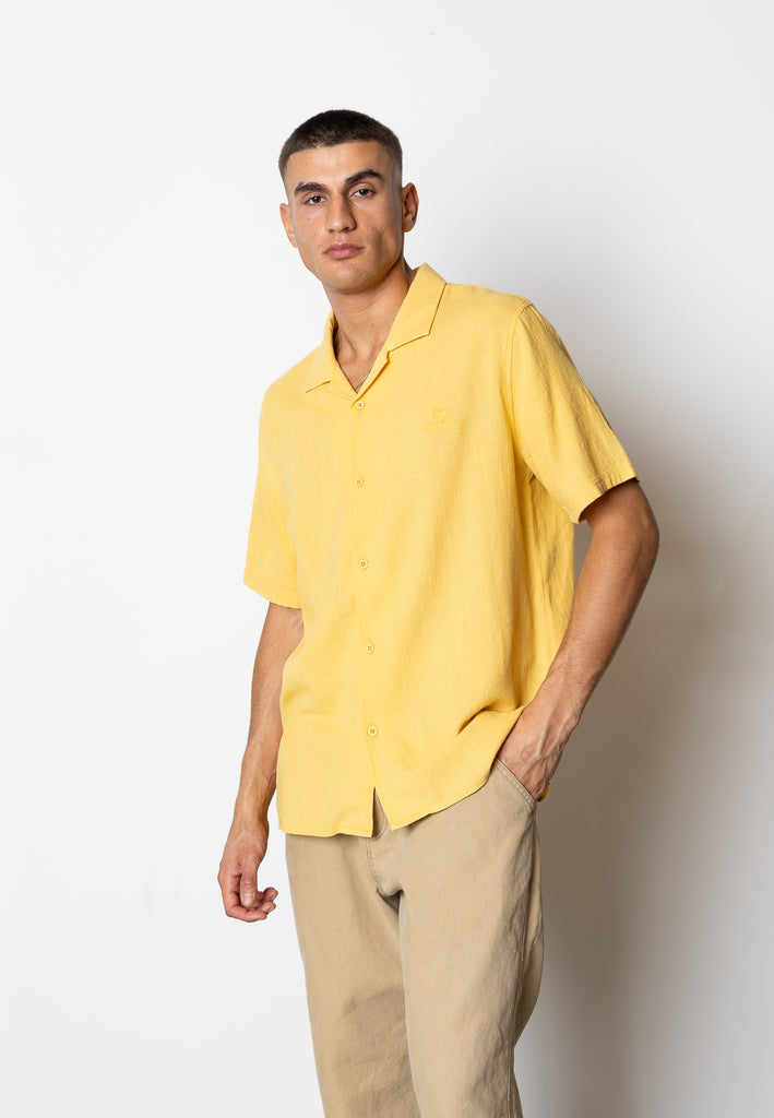 Fat Moose MYLO COTTON SHIRT Shirts S/S Warm Yellow