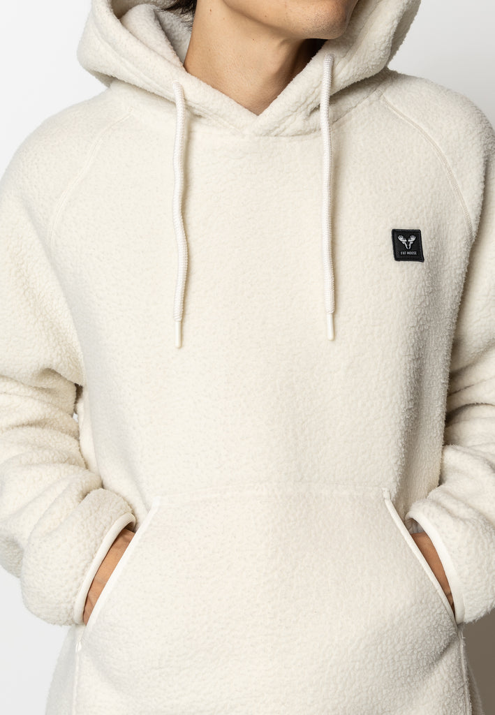 Fat Moose SAWYER FLEECE HOODIE Fleece Off White