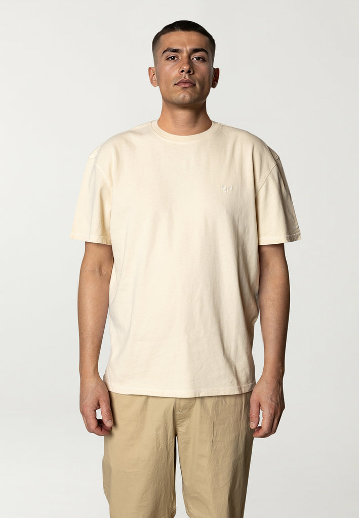 Fat Moose TAYLOR COTTON T-SHIRT T-shirts S/S Ecru