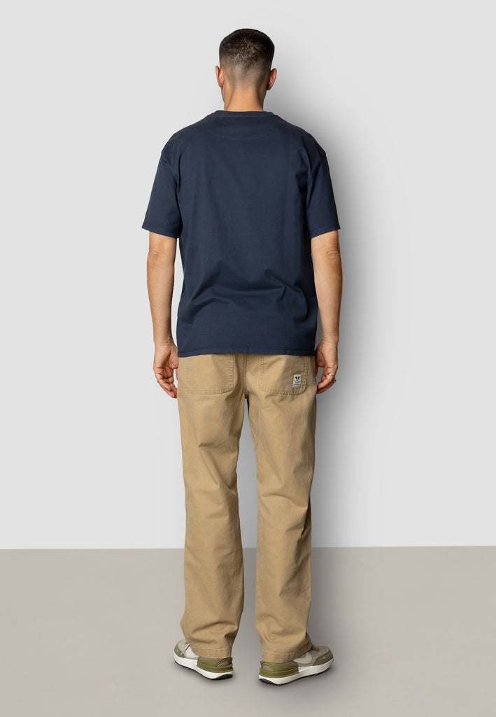 Fat Moose TAYLOR COTTON T-SHIRT T-shirts S/S Navy