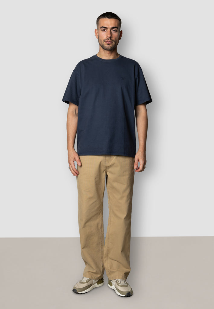 Fat Moose TAYLOR COTTON T-SHIRT T-shirts S/S Navy