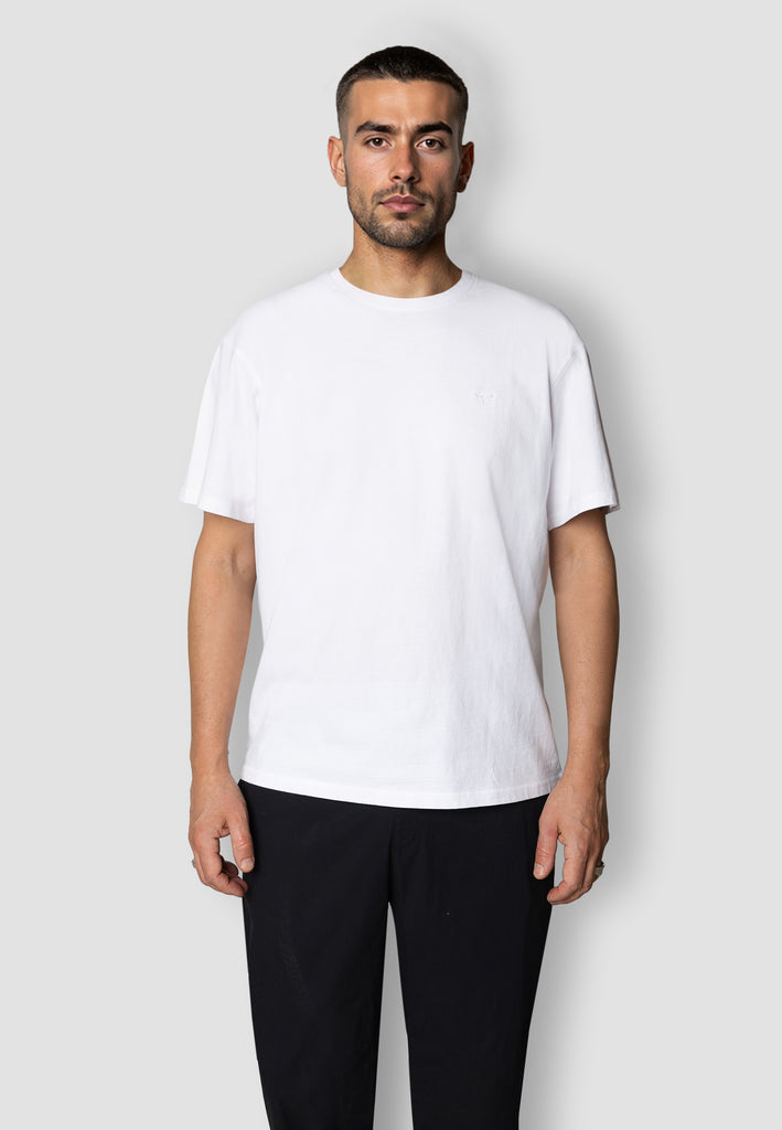 Fat Moose TAYLOR COTTON T-SHIRT T-shirts S/S White