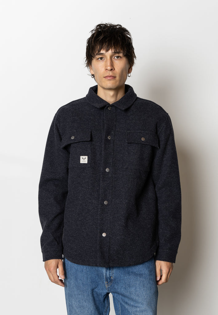 Fat Moose VILLAS OVERSHIRT Overshirts Dark Navy Melange