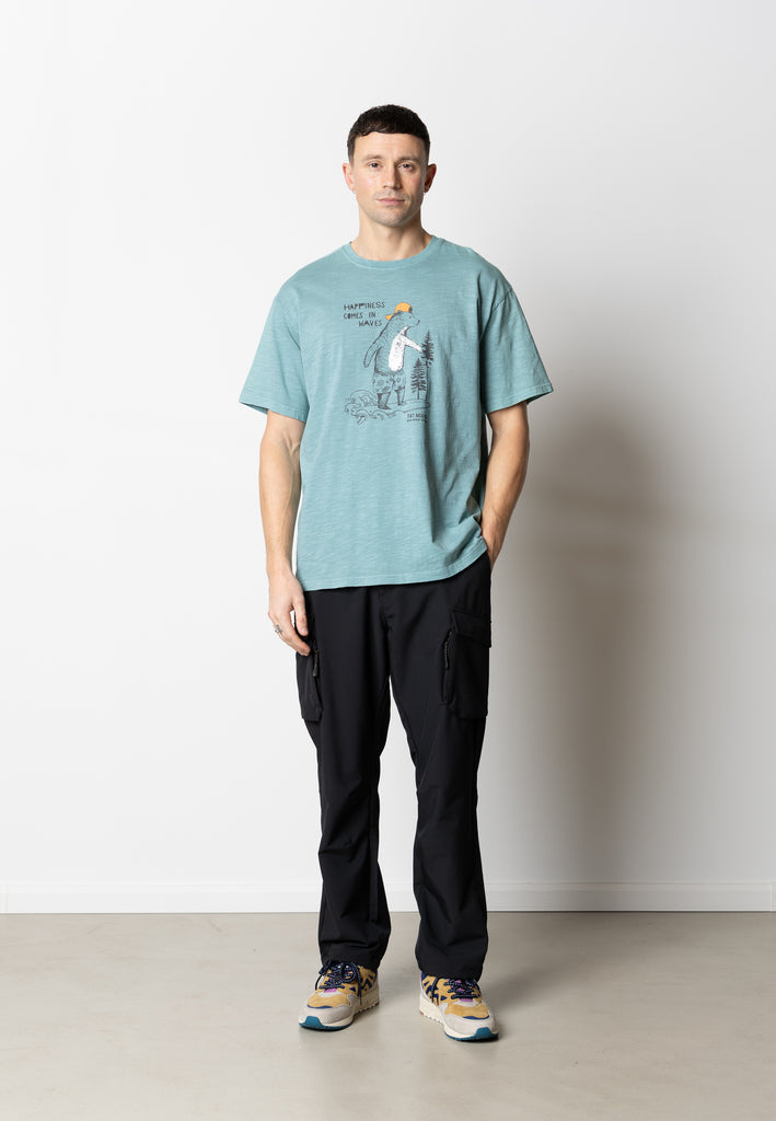 Fat Moose WAVE T-SHIRT T-shirts S/S Ocean Green