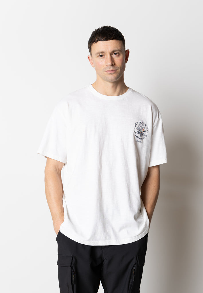 Fat Moose WAVE T-SHIRT T-shirts S/S White
