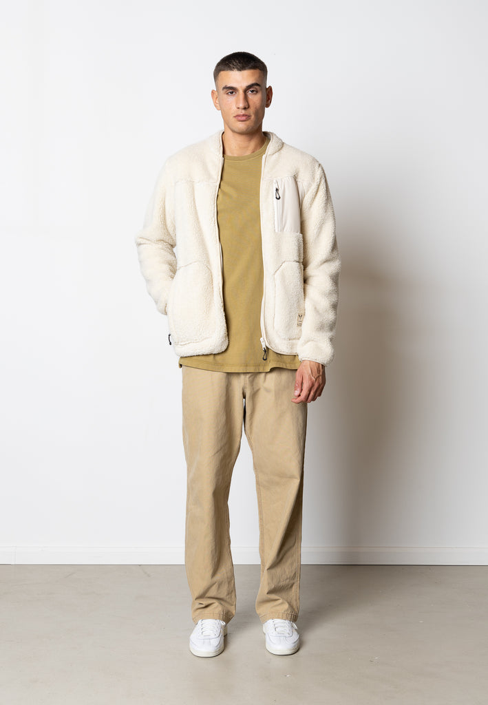Fat Moose WOOD FLEECE JACKET Fleece Ecru