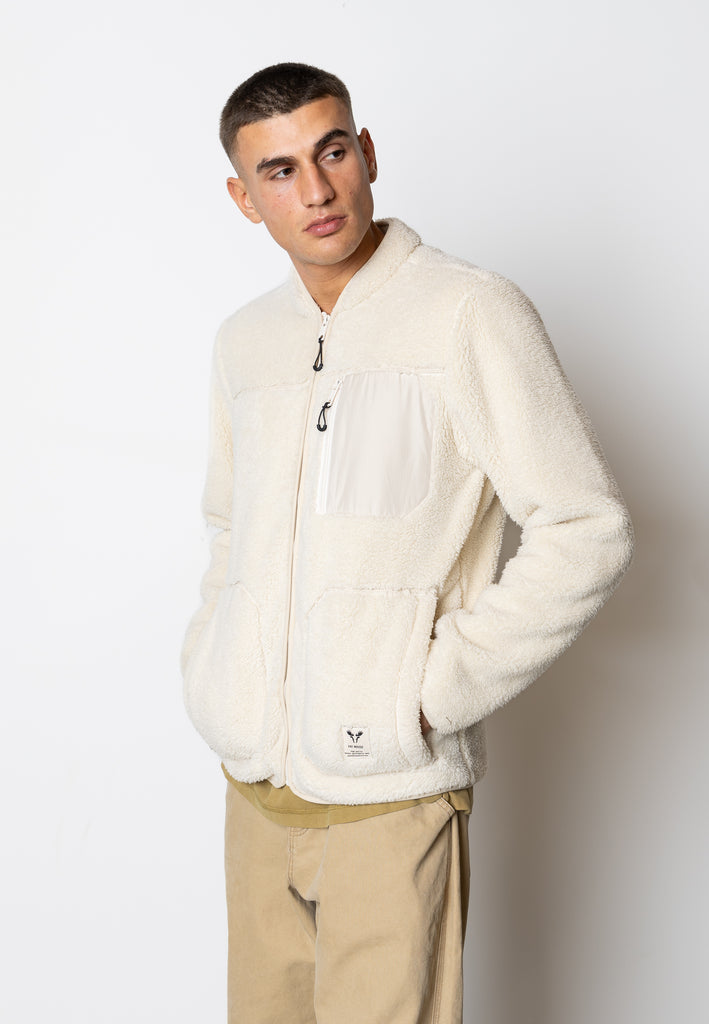 Fat Moose WOOD FLEECE JACKET Fleece Ecru