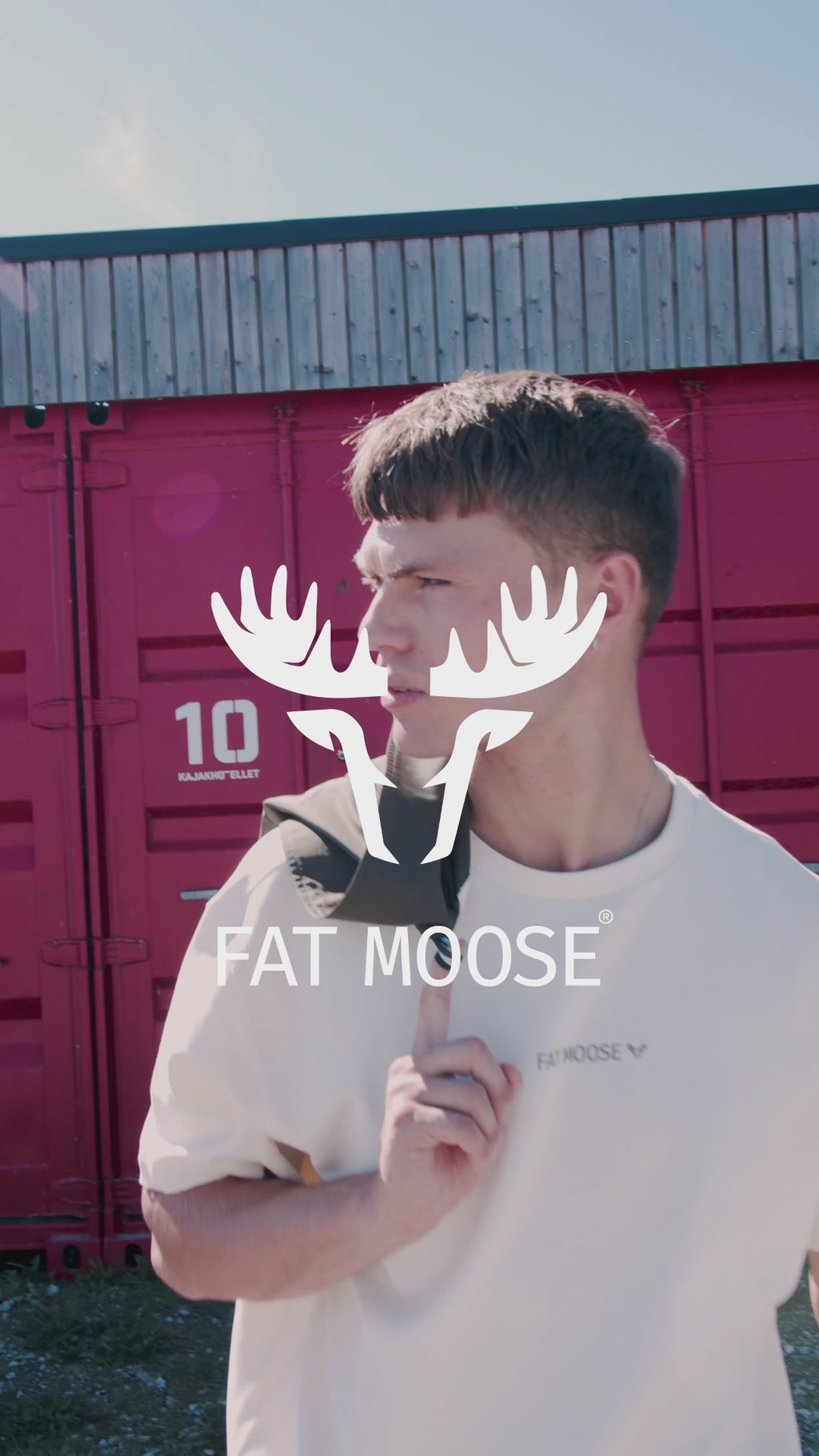 Fat Moose CHRISTOPHER T-SHIRT T-shirts S/S Ecru